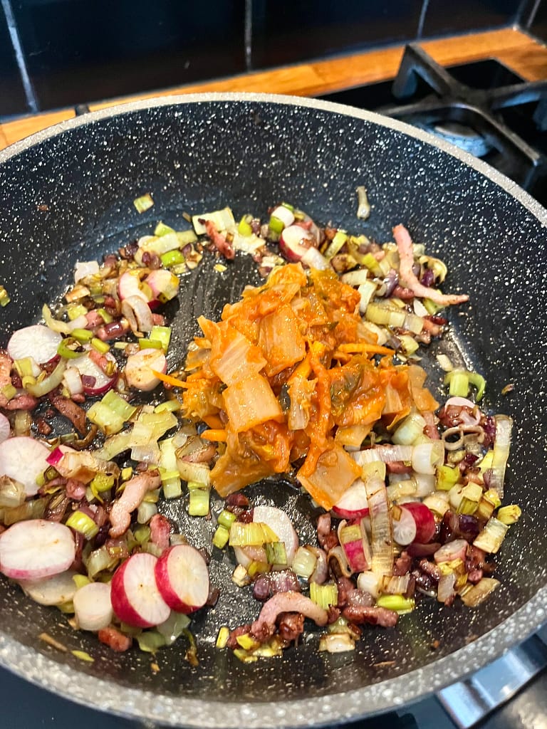 Kimchi Fried Rice in de pan