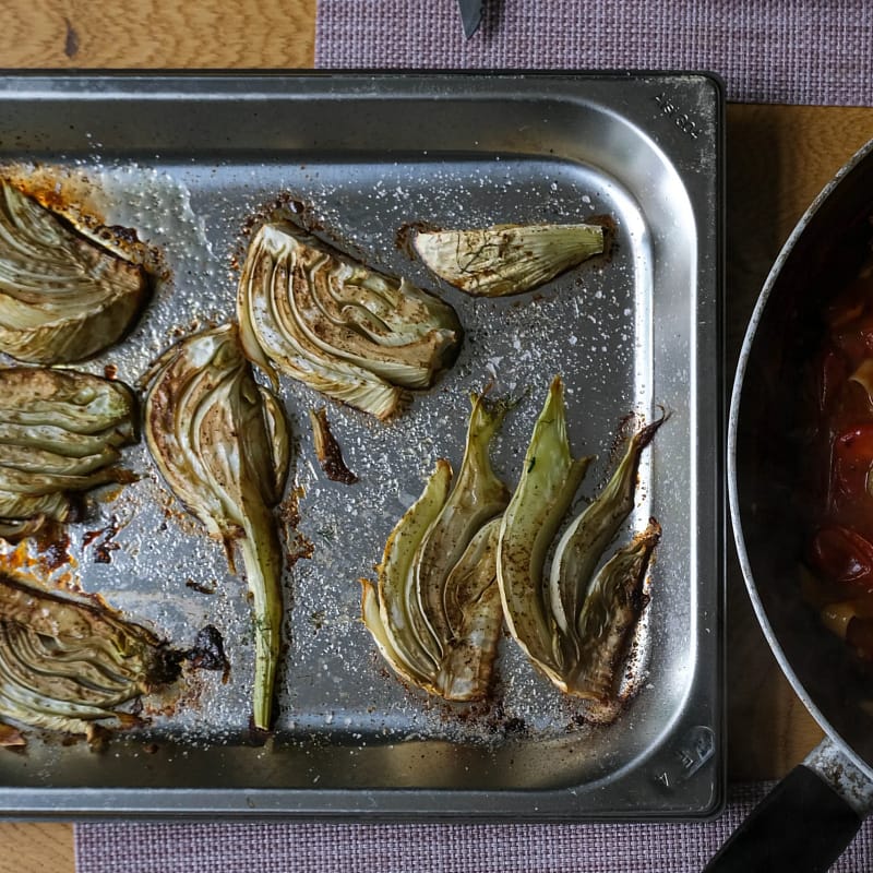 Geroosterde venkel als bijgerecht